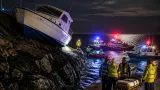 Six rescued after boat crashes onto Grays Rock in late‑night incident