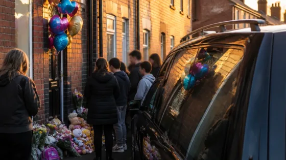 Wakefield mourns as nine-year-old Minnie Merriman is brought home for family farewell