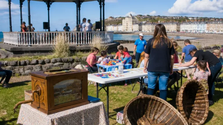 Aberystwyth bandstand hosts free pop-up museum bringing stories, crafts and coracle displays