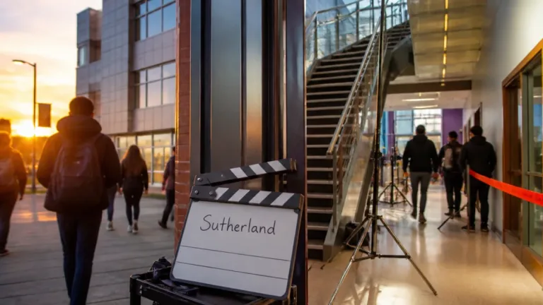 Alloa campus features in new BBC sci‑fi drama as pivotal sequence is filmed