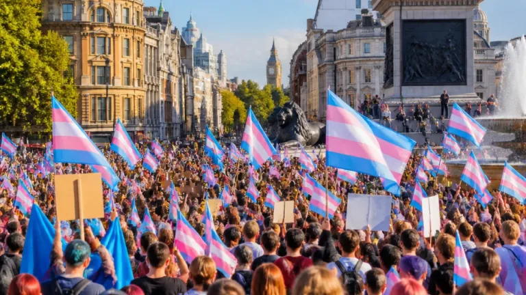 Around 150,000 march in London’s largest Trans Pride as protesters demand policy change