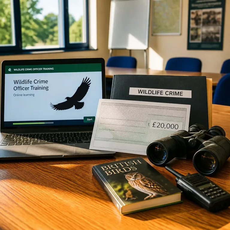 BASC donates £20,000 to fund national police training on bird of prey crime