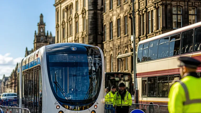 Edinburgh trams remain curtailed after Princes Street fire as operators promise to keep city moving