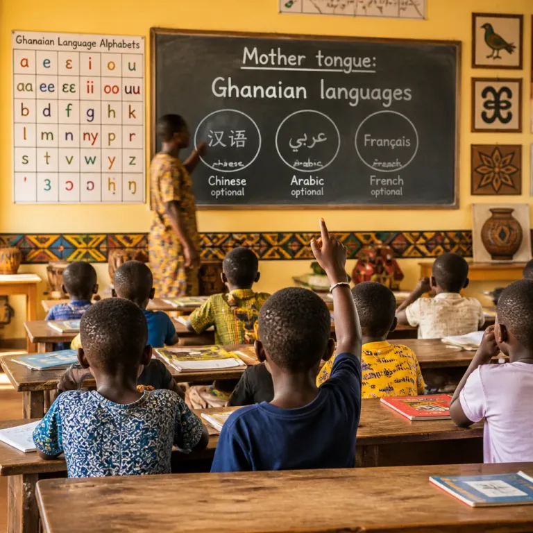 Ghana confirms mother‑tongue teaching in early years; Chinese, Arabic and French optional