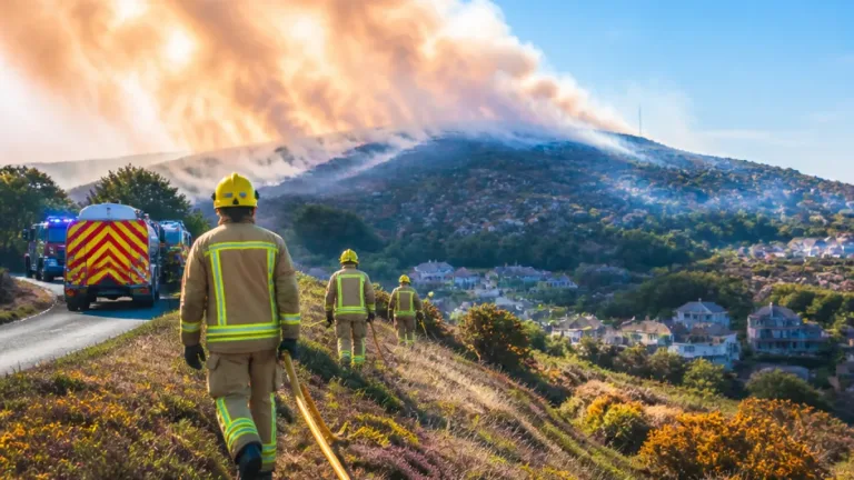 Fire crews fight new wildfire on Bangoe Mountain near Bangor as blaze threat continues