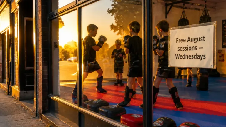 Former world champion launches free kickboxing sessions for young people in Mold