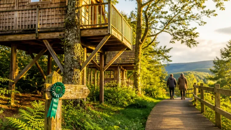 Llandrindod Wells treehouse retreat crowned Wales' top holiday home business