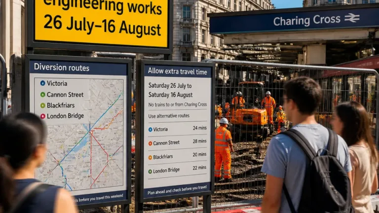 London commuters warned as Charing Cross and Waterloo East shut for three weeks