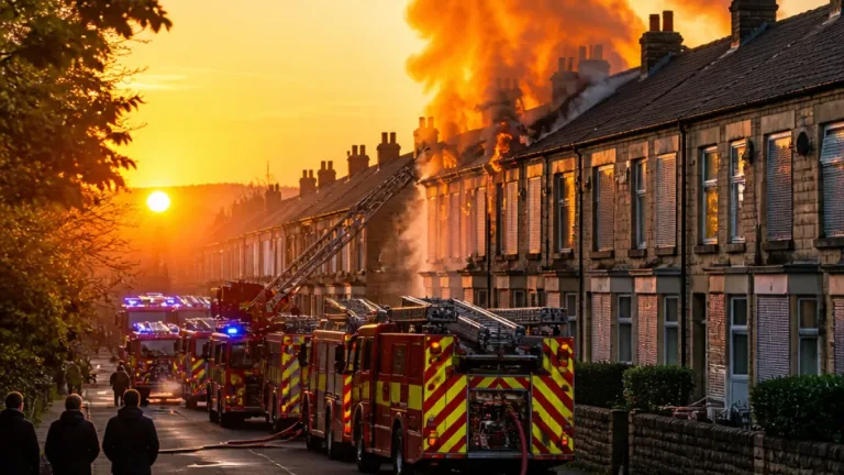 Major blaze in Sheffield’s Fox Hill engulfs homes as roads closed and residents urged to stay indoors