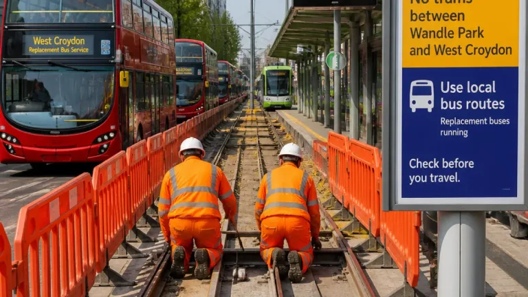 Major TfL works to close Tram network and disrupt Tube lines across August
