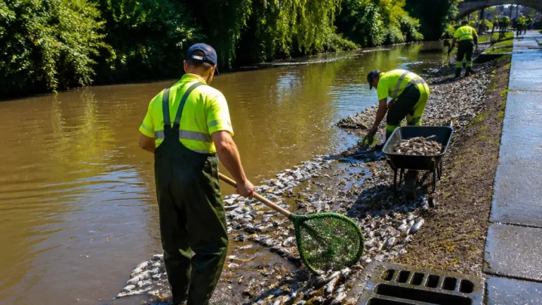 Norwich river clean-up after heatwave leaves over 3,000 fish dead
