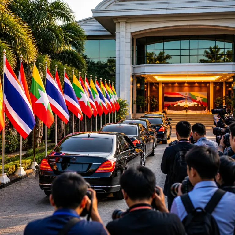 Myanmar’s leader visits Thailand in bid to bolster regional legitimacy after 2021 coup