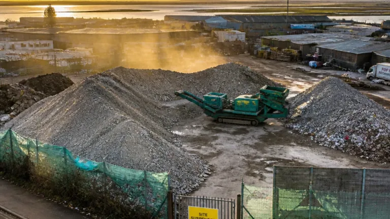 Portsmouth waste processing halted after inspectors find dangerous dust and oversized mounds