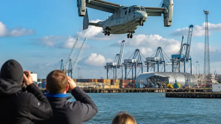 Southampton port hosts US Osprey trials, paving way for regular rotations