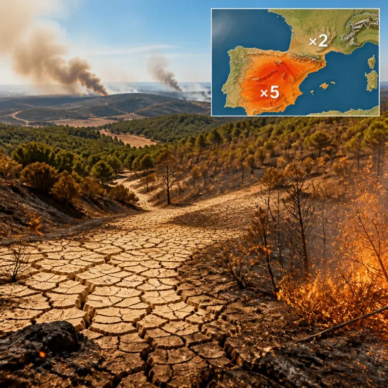 Climate change has sharply raised fire‑risk in Spain and France, scientists say