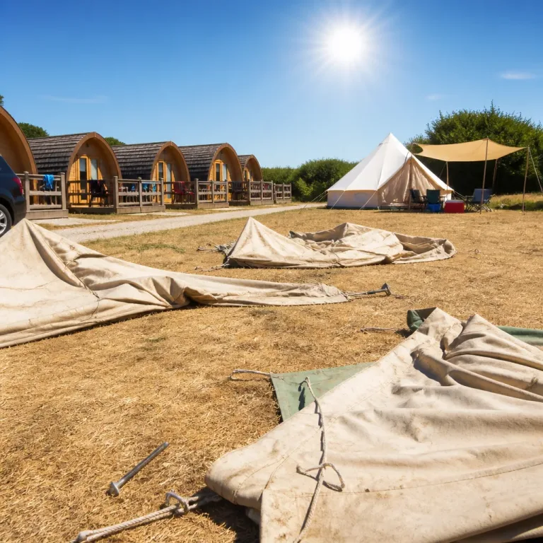 Heatwaves reshape UK camping: glamping demand rises as tent bookings fall