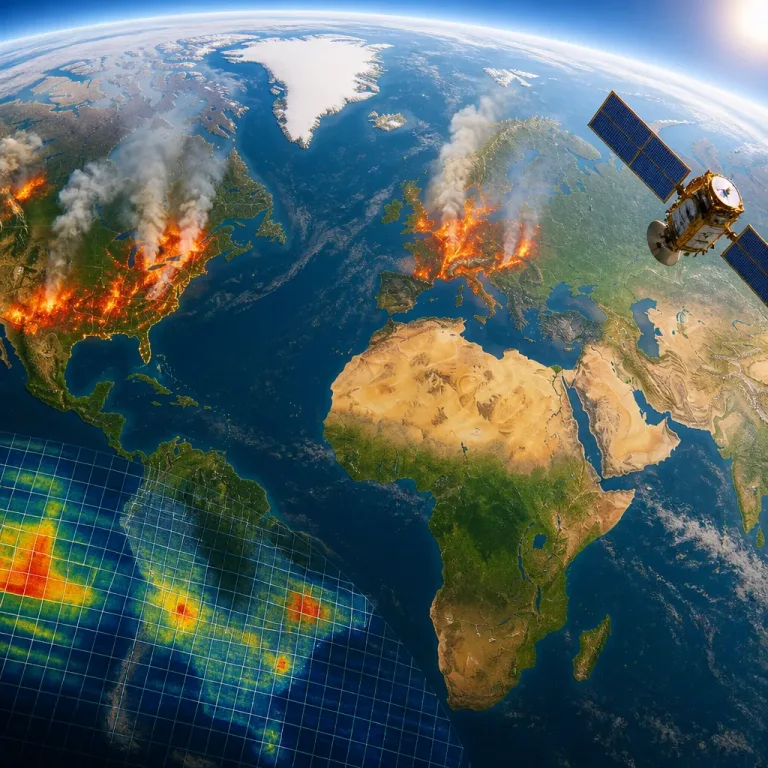 Global fire emissions at record low even as Europe and North America face extreme blazes