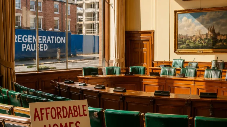 York council turmoil after housing executive steps down amid row over affordable homes