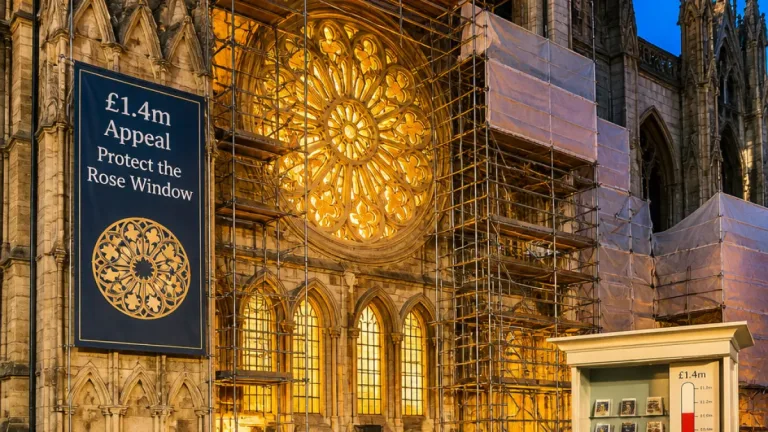 York Minster launches £1.4m appeal to protect Rose Window from climate damage